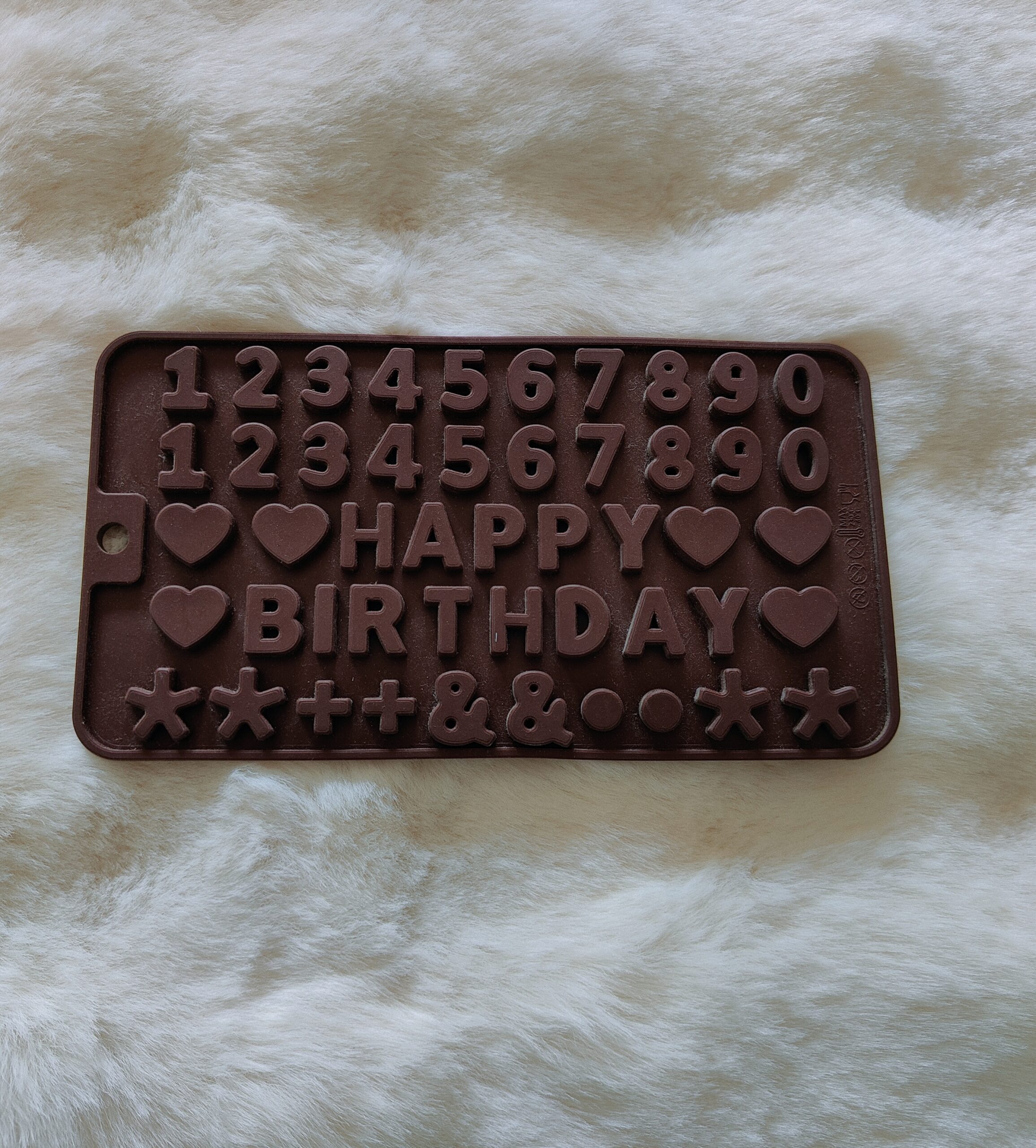 Happy Birthday + Numbers mould