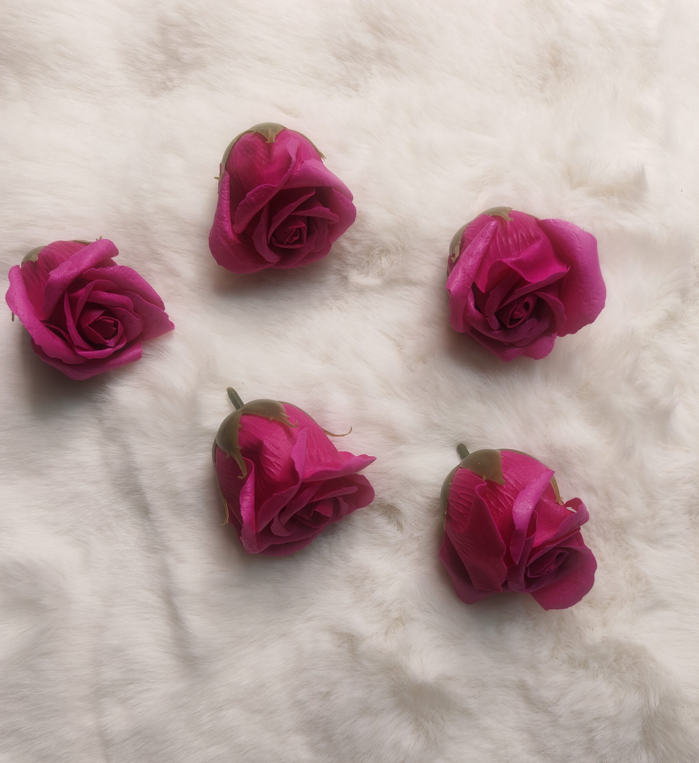 Scented Flowers Dark pink pack of 5