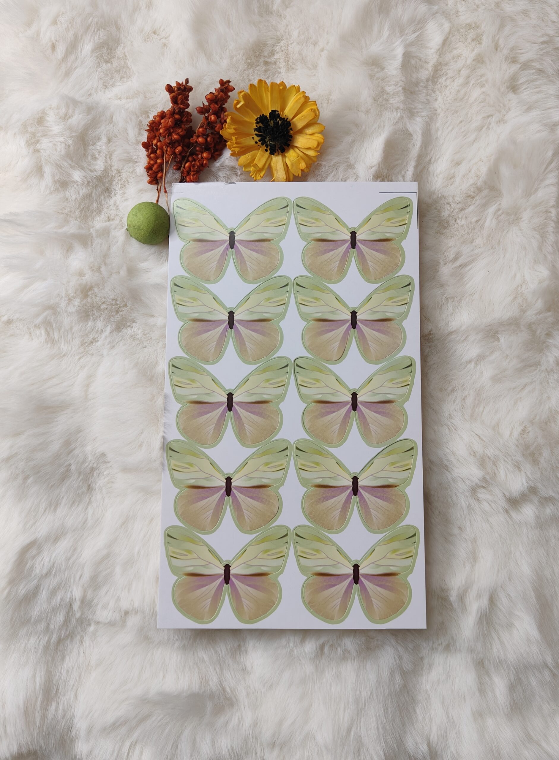 Paper Butterfly light Green