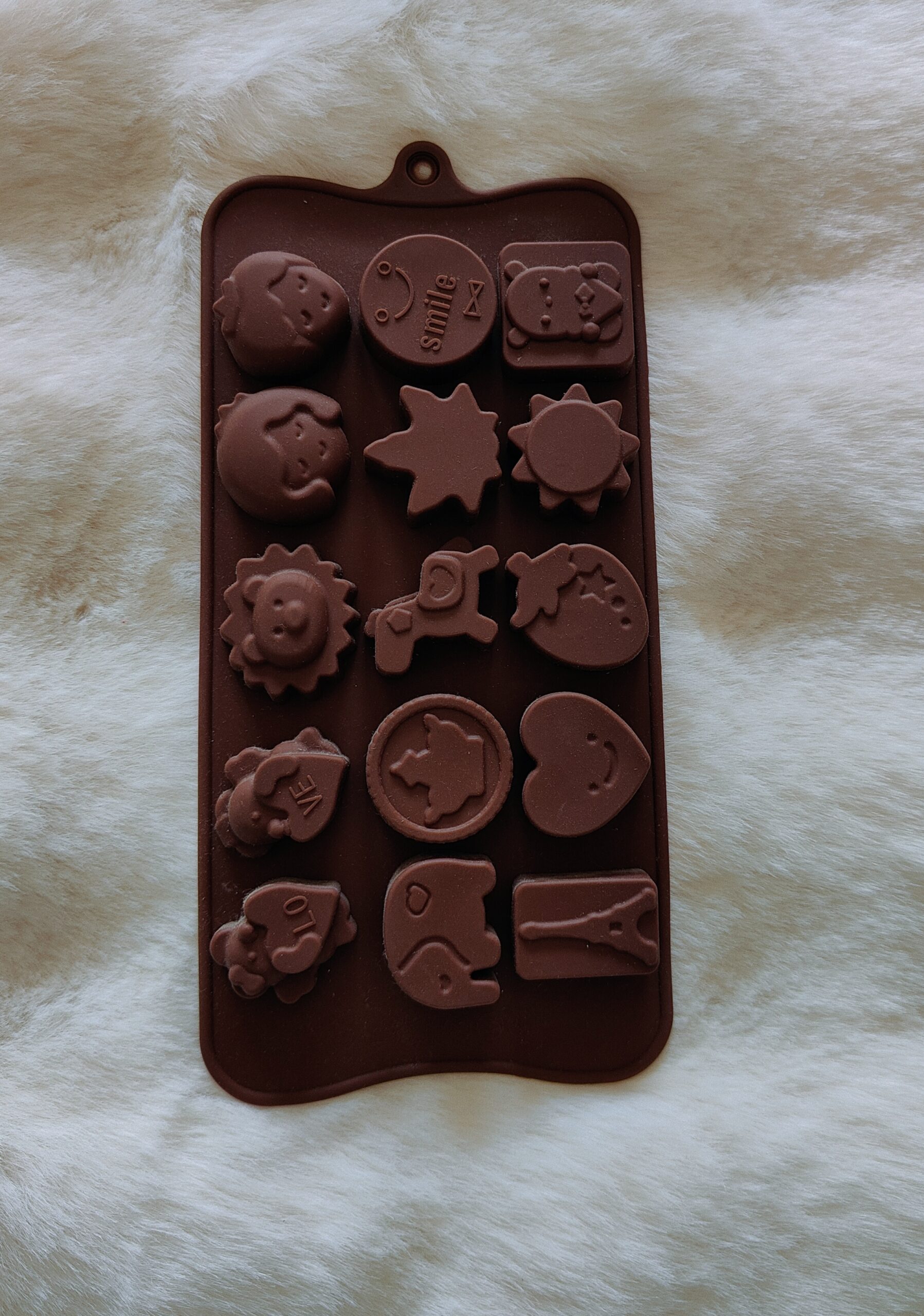 Animals, smiles chocolate mould