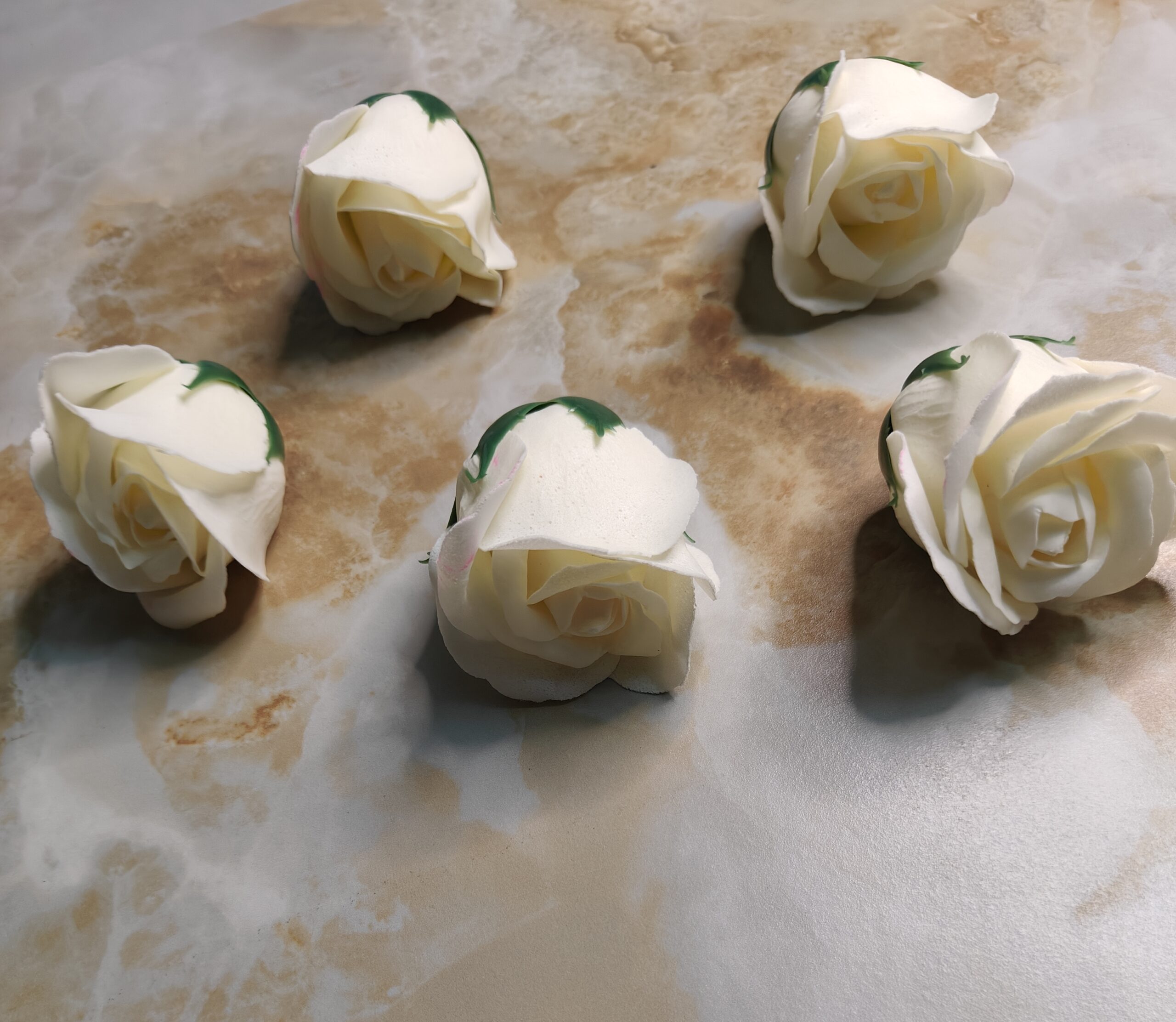 Scented Flowers Ivory Pack of 5