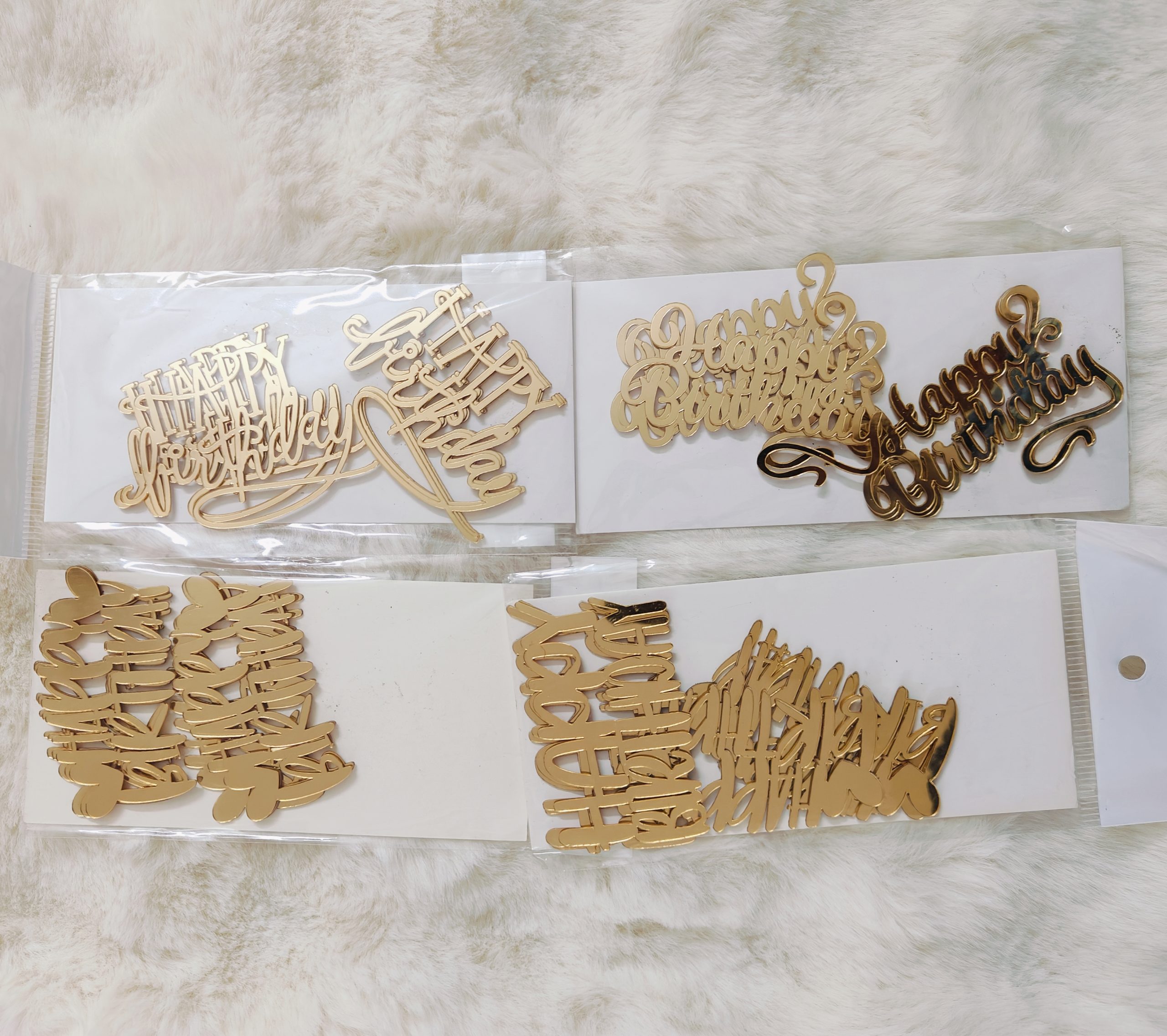 Happy Birthday cutout (pack of 6) (5 inch)