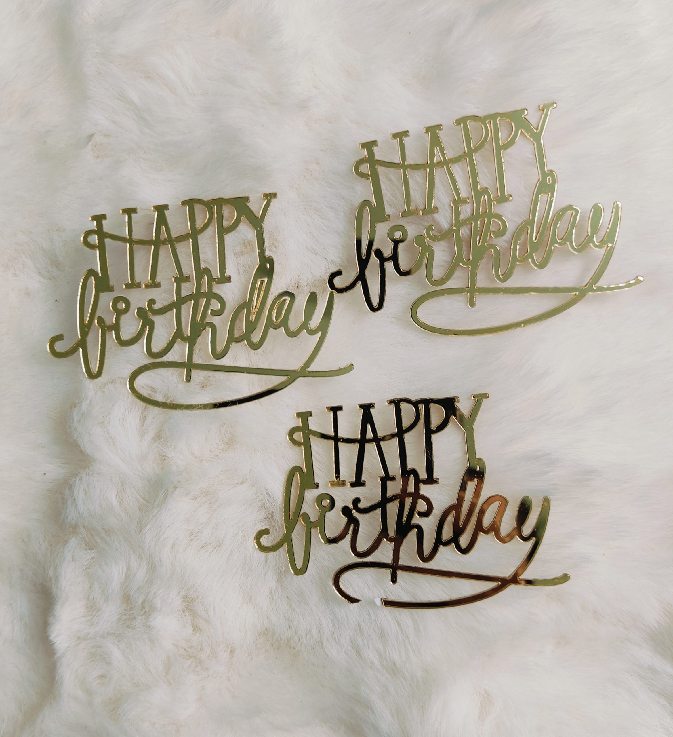 Happy Birthday cutout (pack of 6) (5 inch) - Image 2