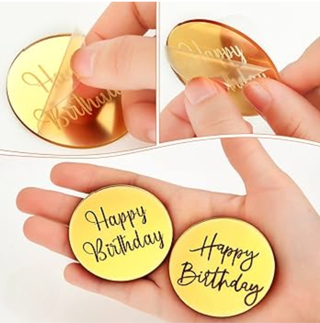 Happy Birthday Coin Topper (pack of 12)