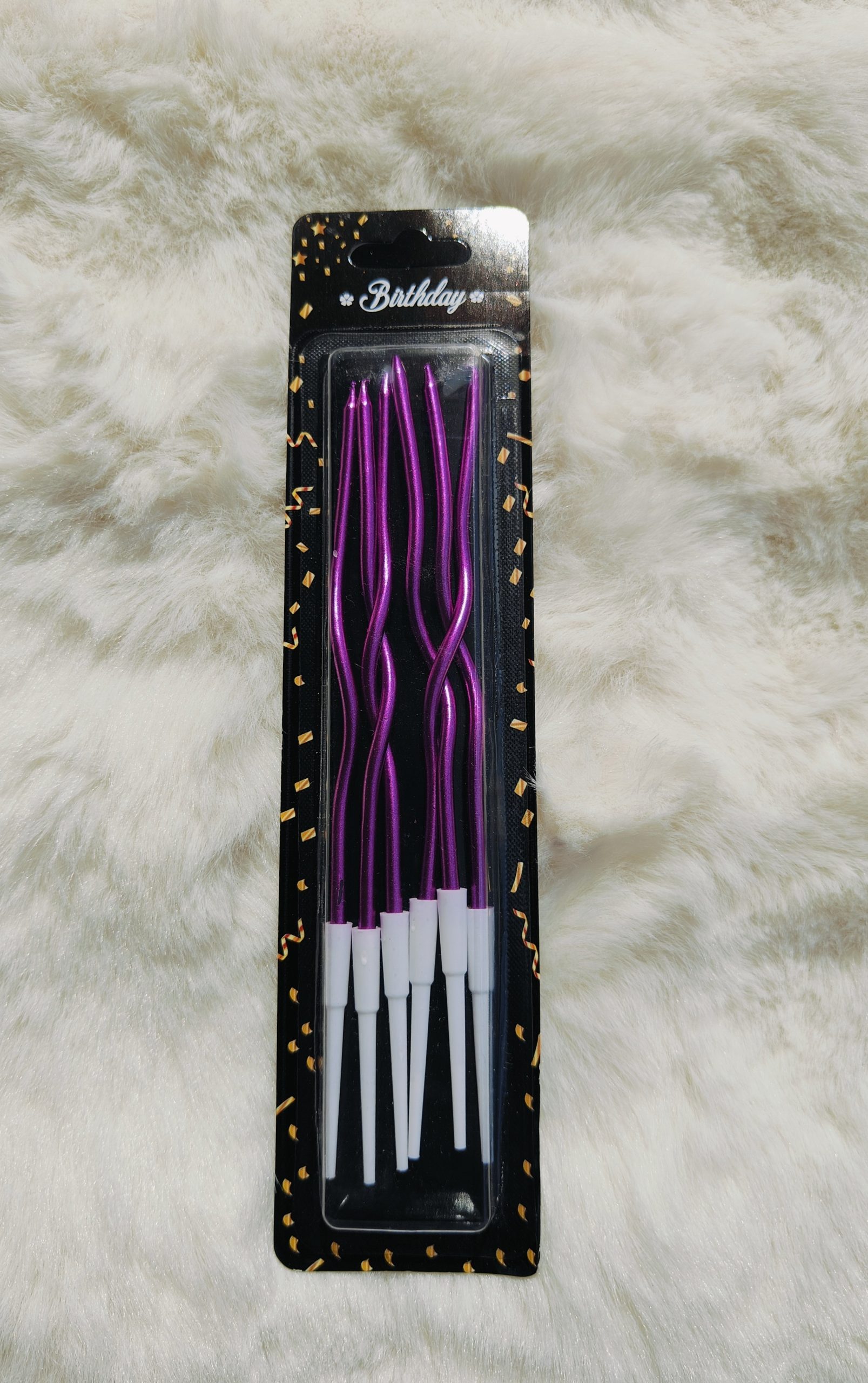 spiral party candles (Purple)