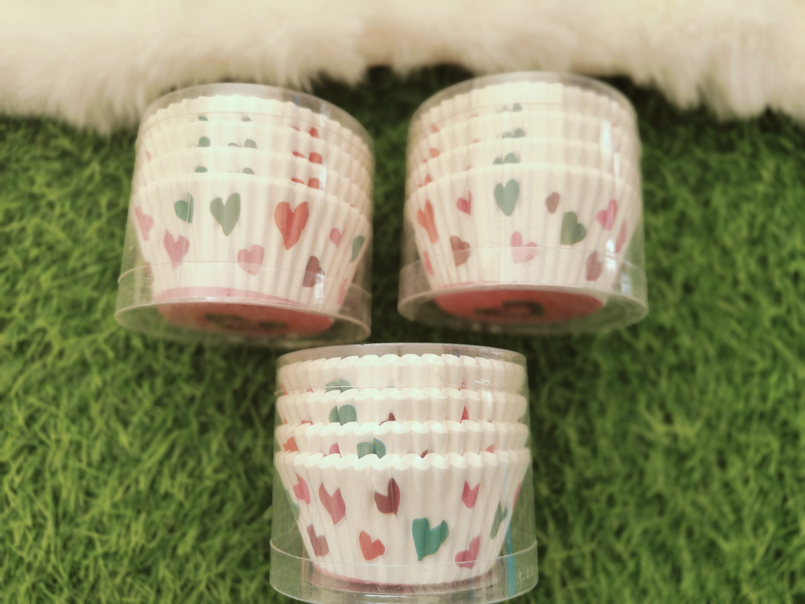 Heart Design Cupcake Liners (100 pcs)
