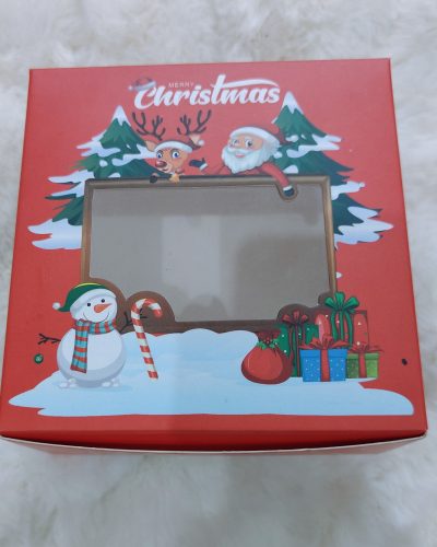 Christmas Theme cake Boxes 5x5x3 (Medium) (Pack of 10)