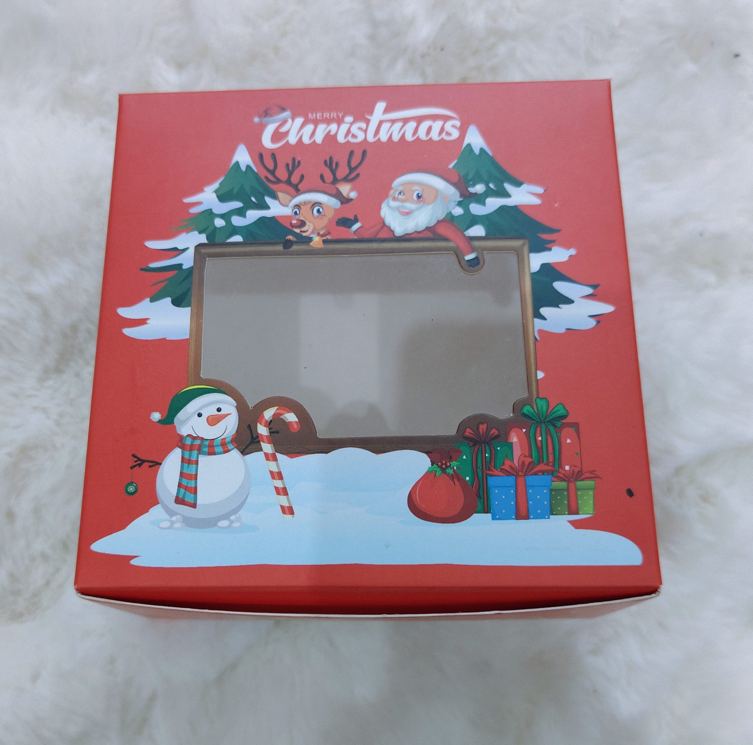Christmas Theme cake Boxes 5x5x3 (Medium) (Pack of 10)