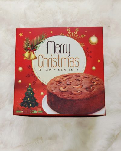 Christmas Theme cake Box without window (b) (pack of 10) (6×6×3)
